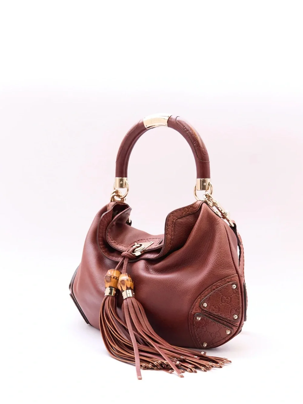Vintage Gucci Brown Leather Indy Bag (2006 Release)